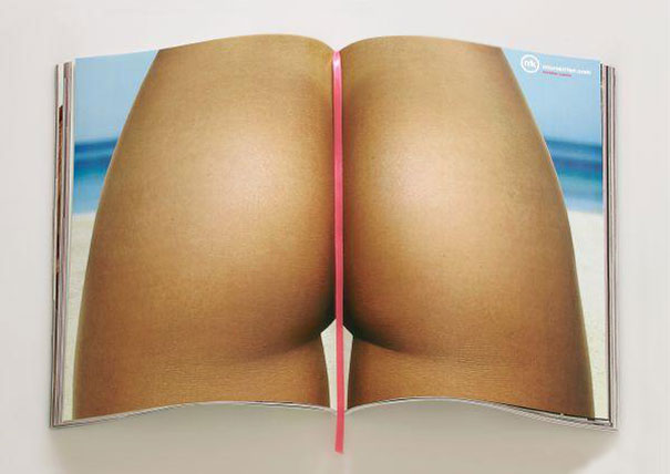 creative magazine advertisment - bikini