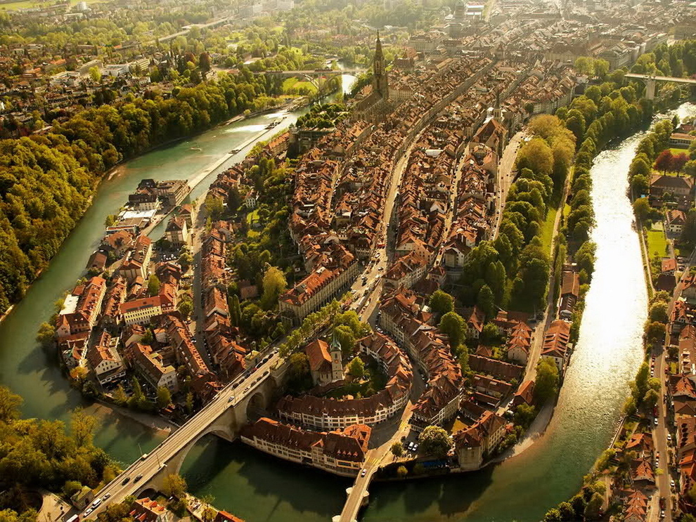 mesto z vtacej perspektivy 08 - Bern Švajčiarsko
